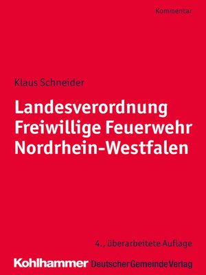cover image of Landesverordnung Freiwillige Feuerwehr Nordrhein-Westfalen